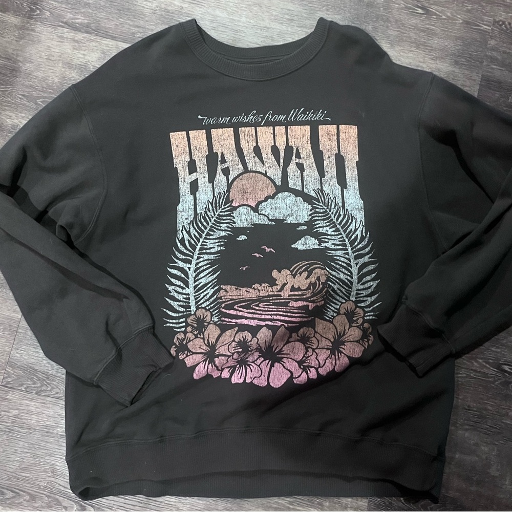 Hollister oversized crewneck hoodie